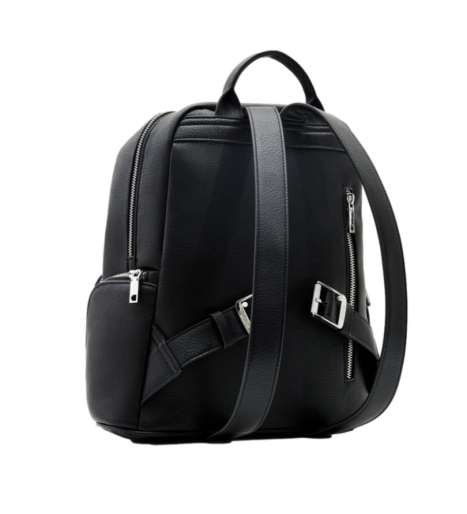 Mochila Desigual Half Logo Chester, preta