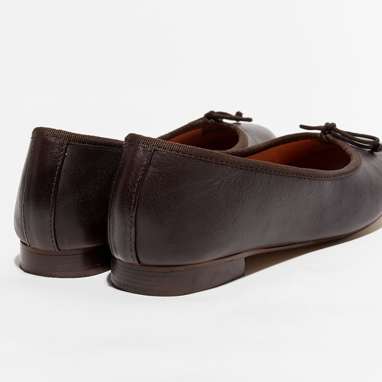 Quartier Latin Ballerines en Cuir Nicole marron