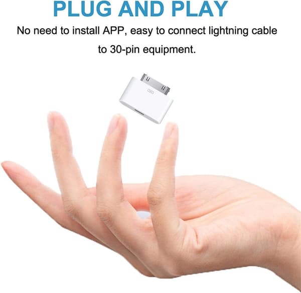3 stk.8-pinners til 30-pinners lynadapter for iPhone, iPad ..