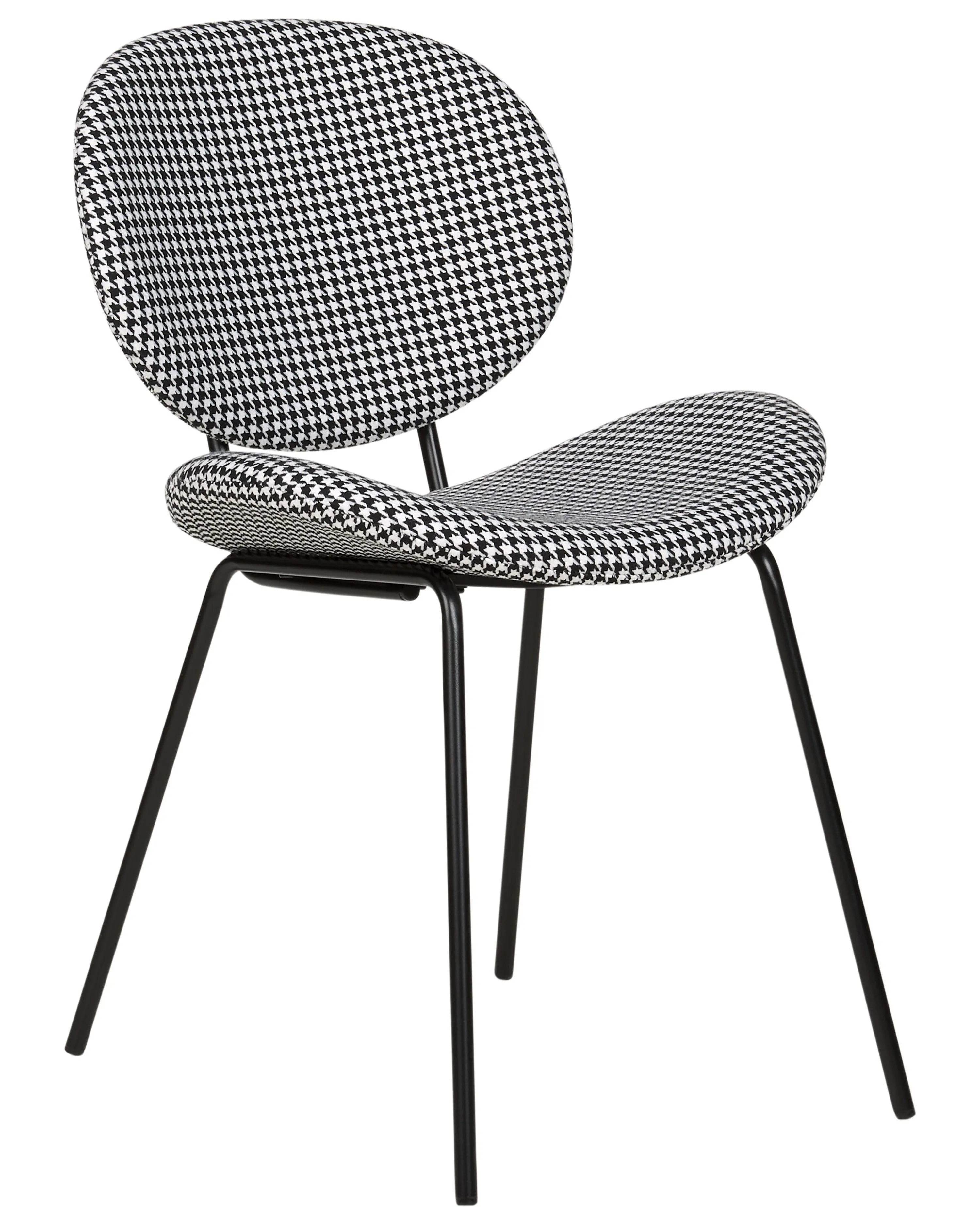Set van 2 eetkamerstoelen LUANA Zwart/wit