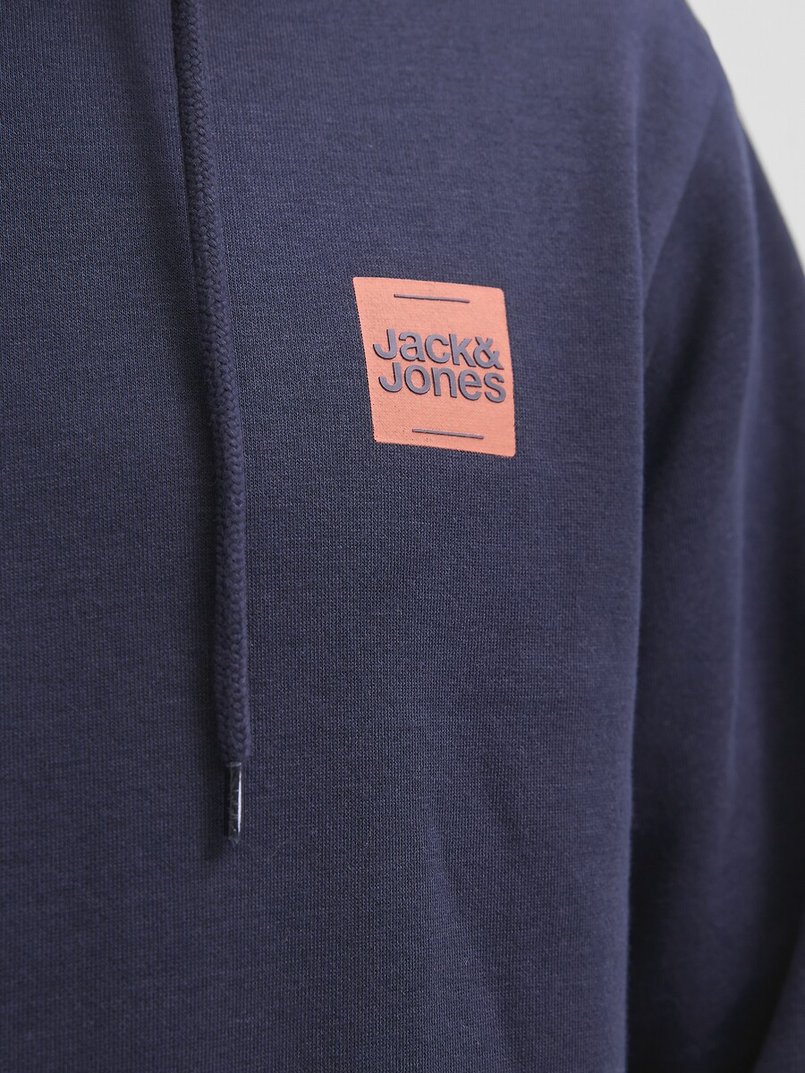 JACK & JONES<br>Moletom com capuz e logo pequeno