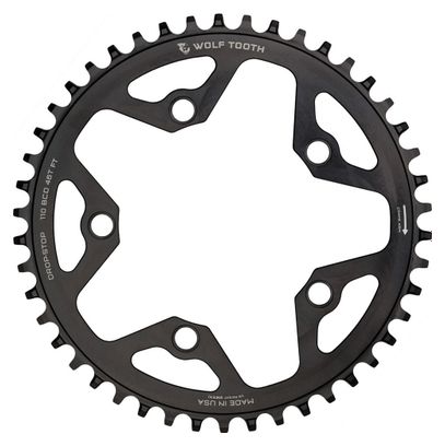Plateau Wolf Tooth 110 BCD Gravel / CX / Road Drop-Stop B Noir