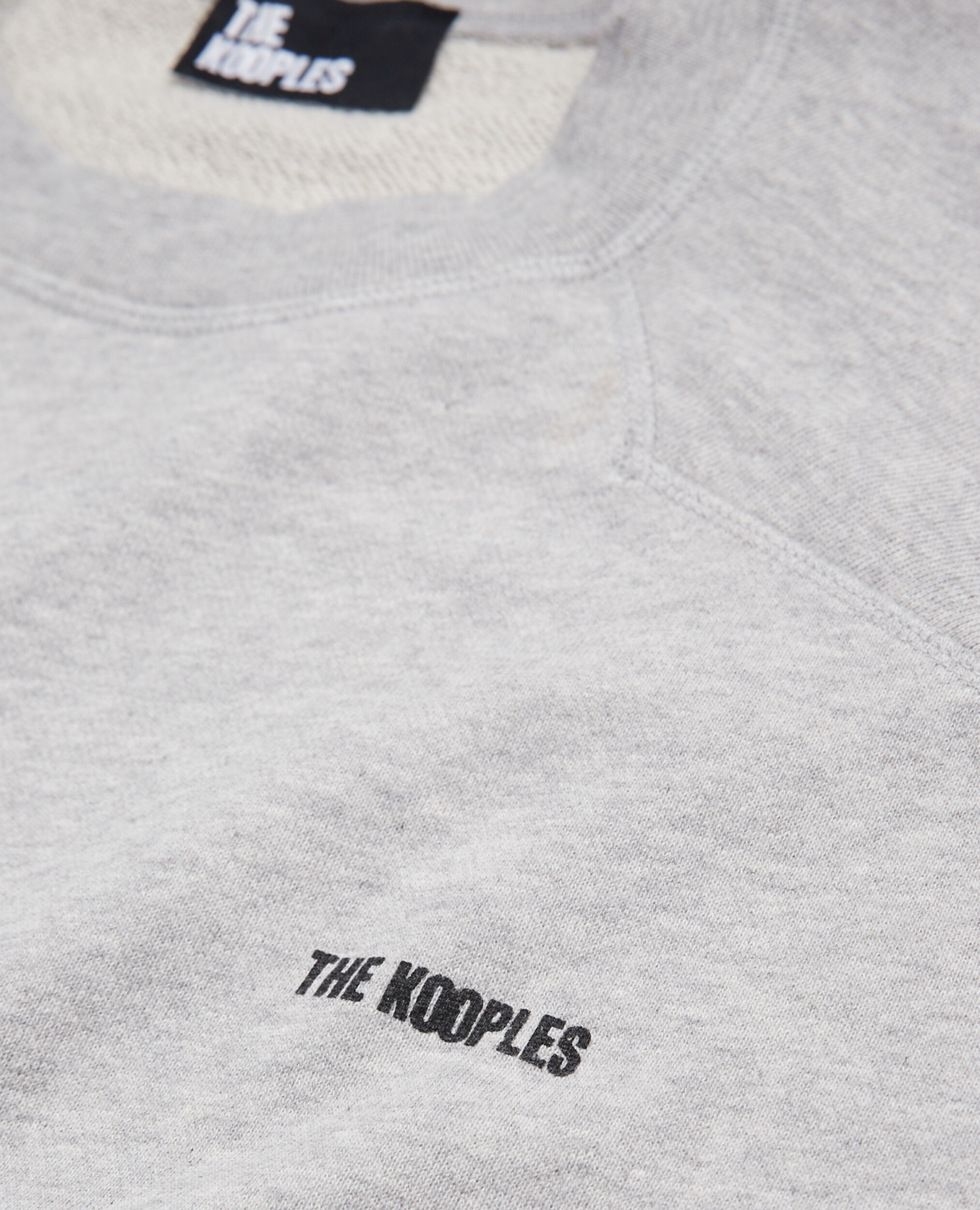 Sweatshirt gris clair avec logo