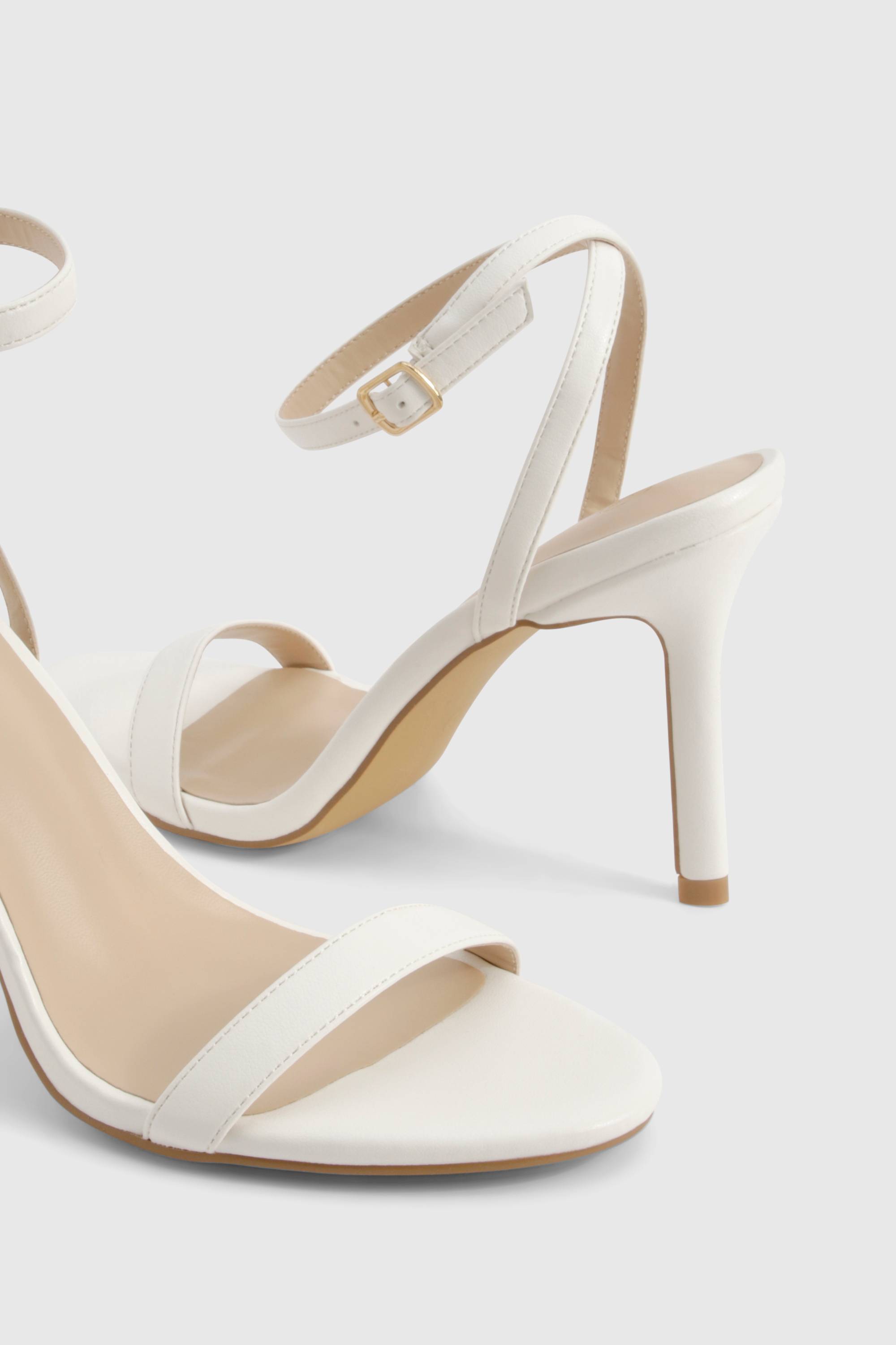 boohoo Wide Fit Barely There Heels