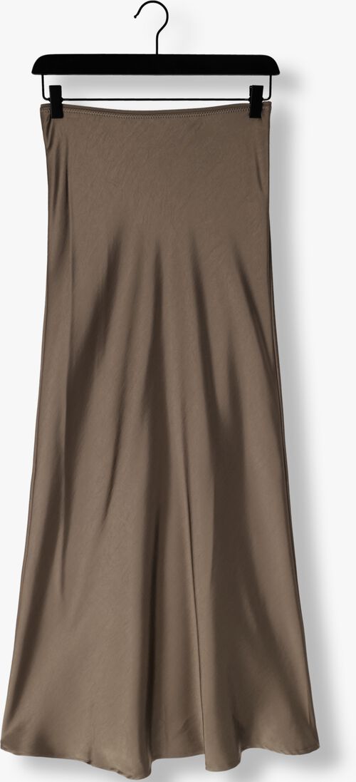 NEO NOIR taupe neo noir midirok vicky heavy sateen skirt