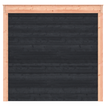 Overkapping Douglas Zwart Zweeds Rabat 545x255cm a-symmetrisch