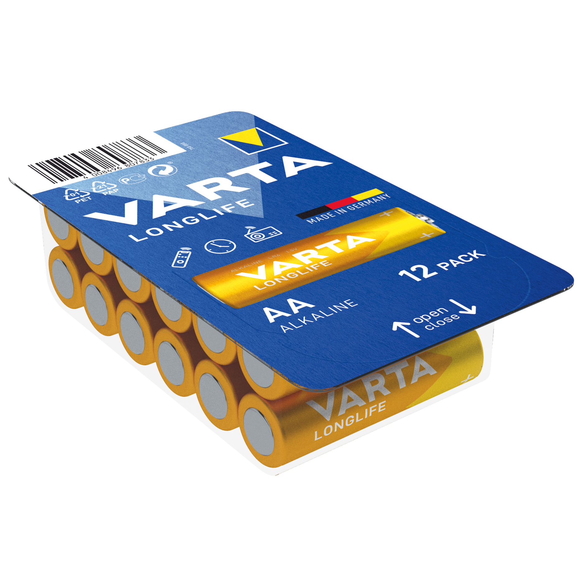 VARTA Batterien - LONGLIFE POWER AAA / AA - 12-Pack