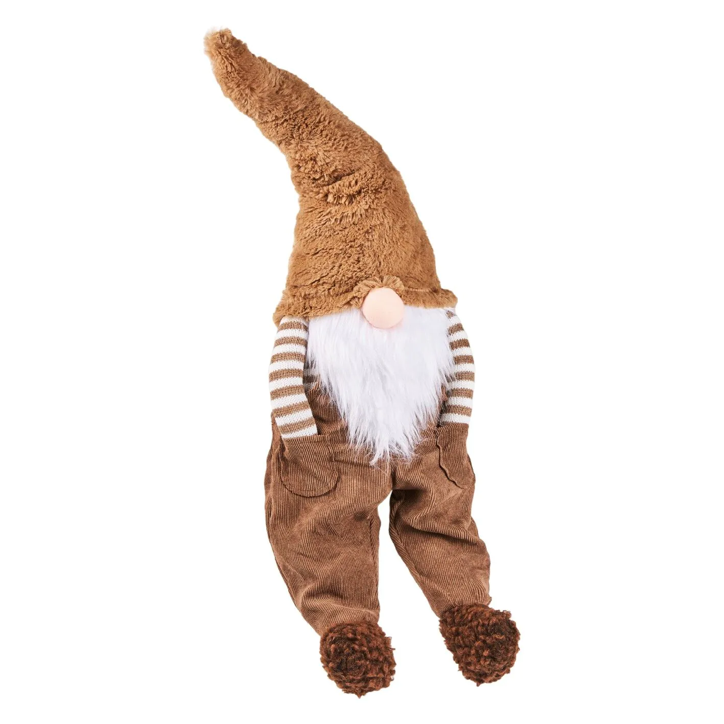 Wichtel mit Hosentaschen, braun, 75 cm