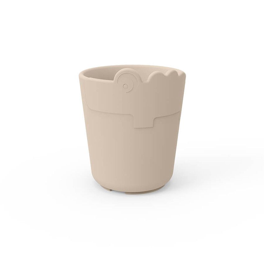 Tasse en silicone Kiddish Croco sable - Ecru