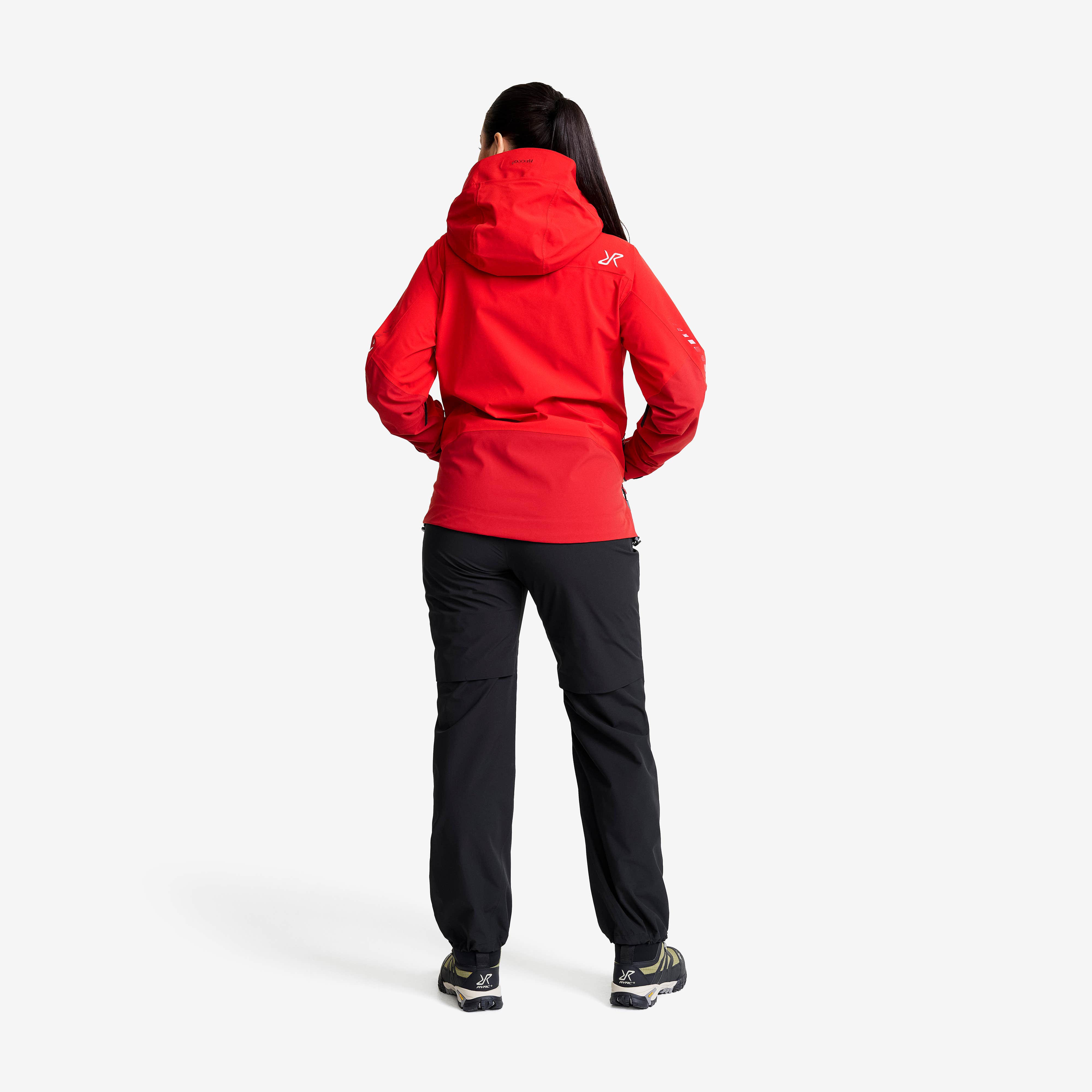 Aries Pro 3L Shell Jacket Dame Aura Orange/Lava Falls