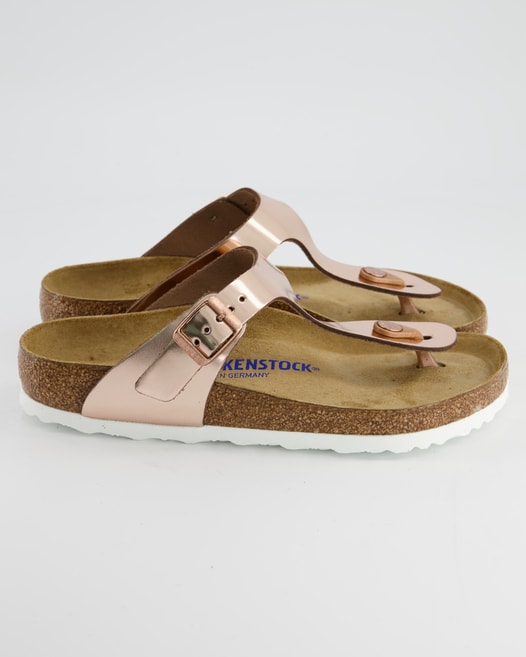 Birkenstock Gizeh Weichbettung Zehentrenner in Roségold
