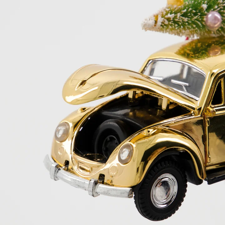 House Doctor - Xmas Cars Deko-Autos, 5,5 cm / gold