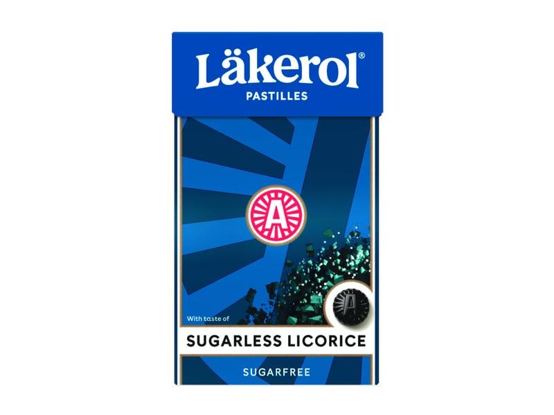 Läkerol Bonbons Sugarless Licorice 20 x 27 g Leckere Pastillen mit Lakritzgeschmack
