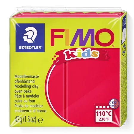 STAEDTLER® FIMO® kids Modelliermasse rot, 42g