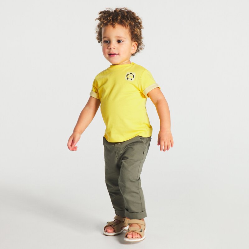 T-shirt à motif Jaune