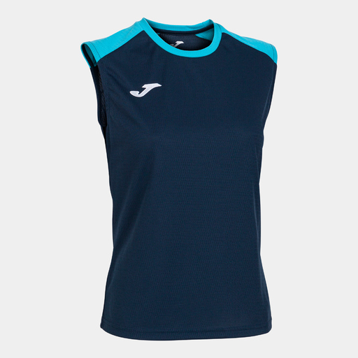 Camiseta Tirantes Joma Eco Championship Marino Turquesa Flúor