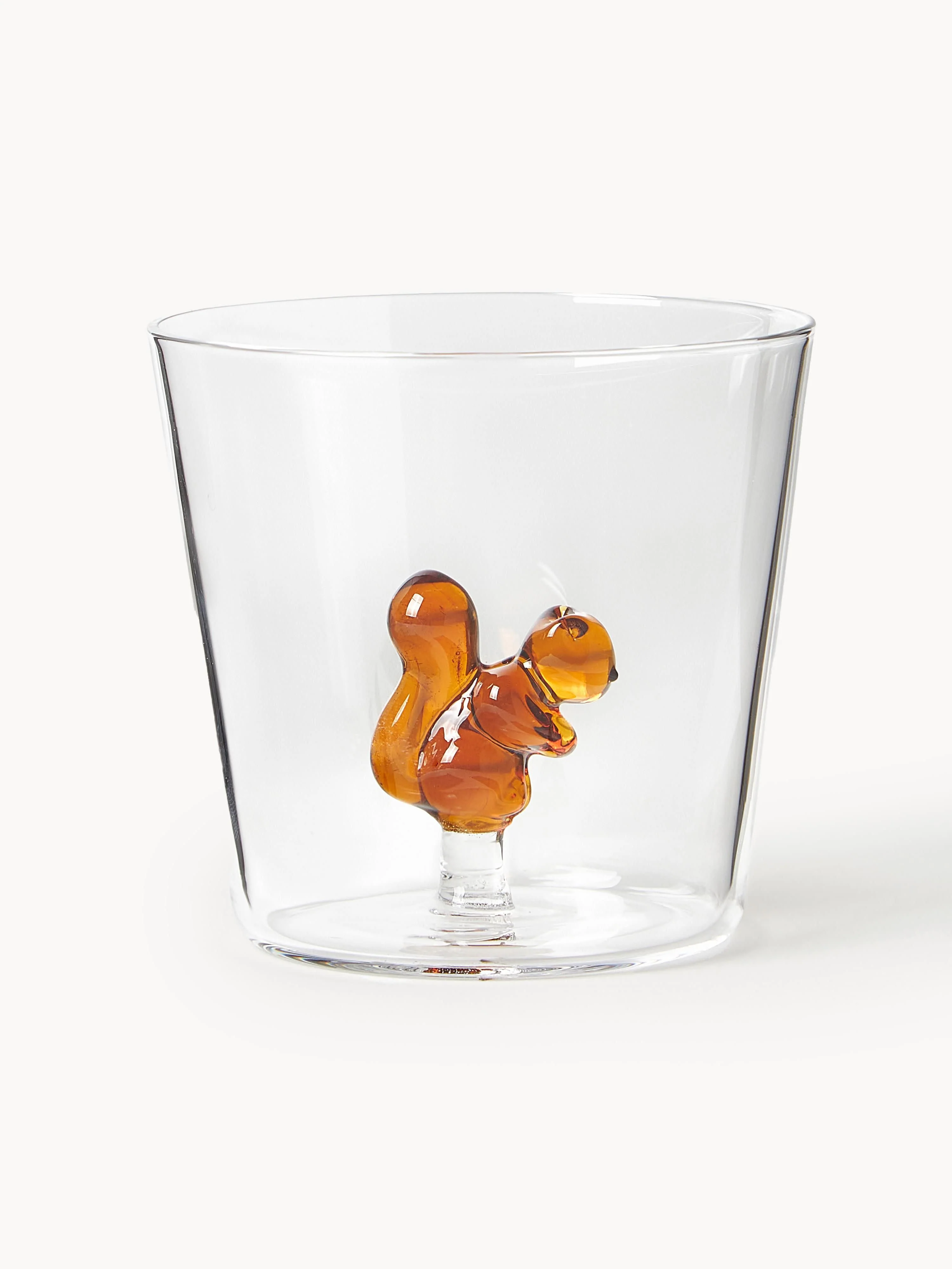 Handgemaakte waterglazen Animal Farm van borosilicaatglas, 6 stuks