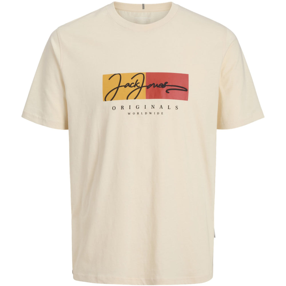Køb Jack & Jones Junior Antique White Frederiksberg Boxscript T-Shirt