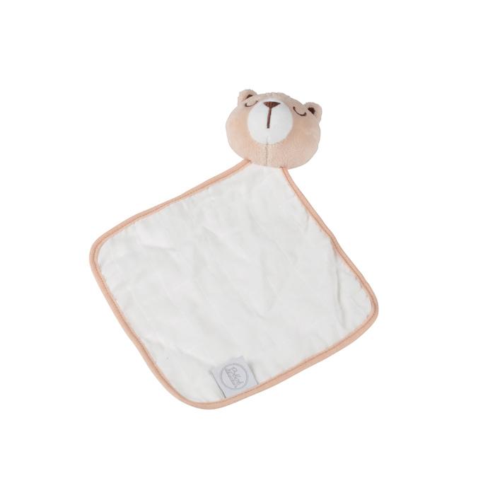 DOUDOU LANGE 18X18CM OURSON FORET