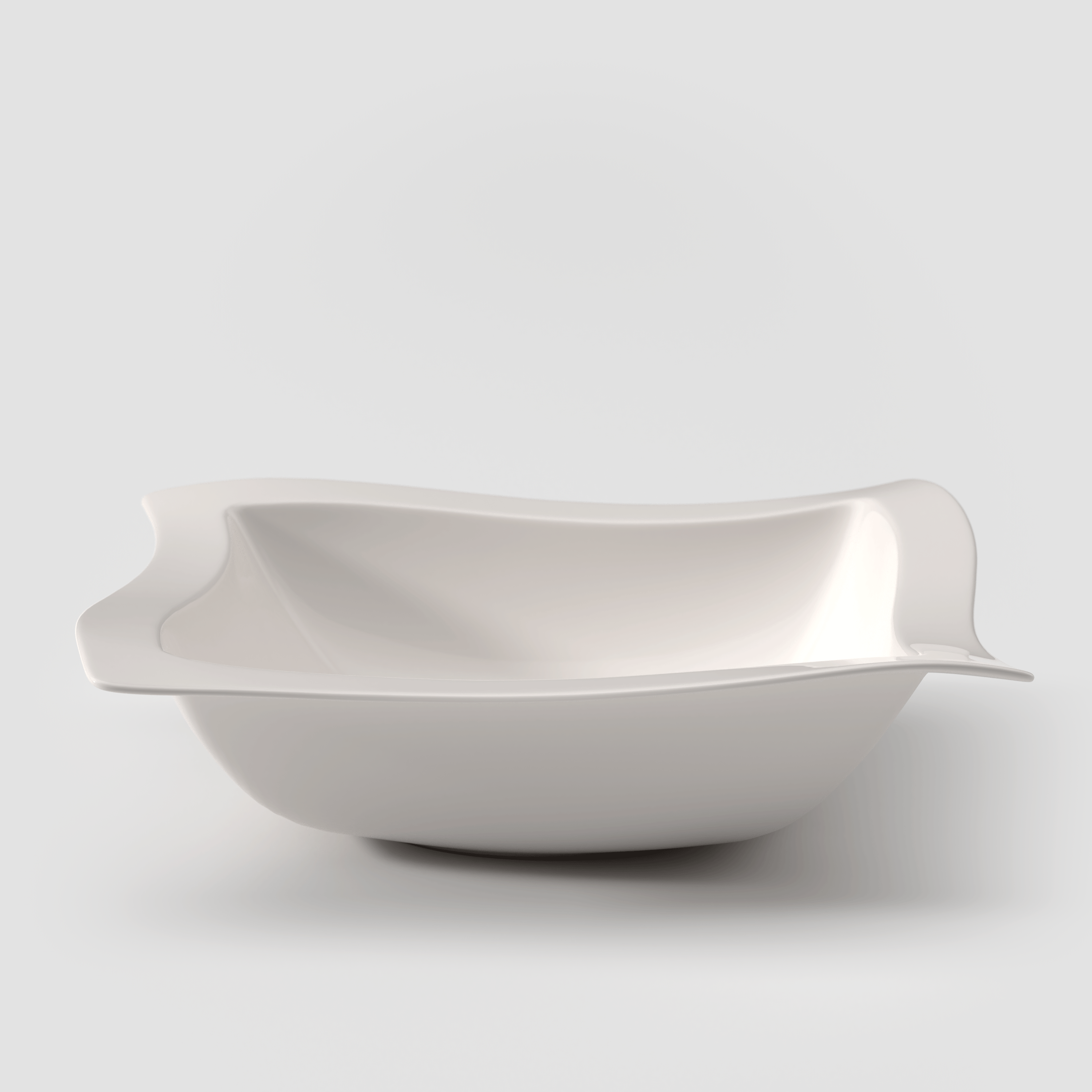 NewWave Salad serving bowl White, 74.4 oz, Premium Porcelain