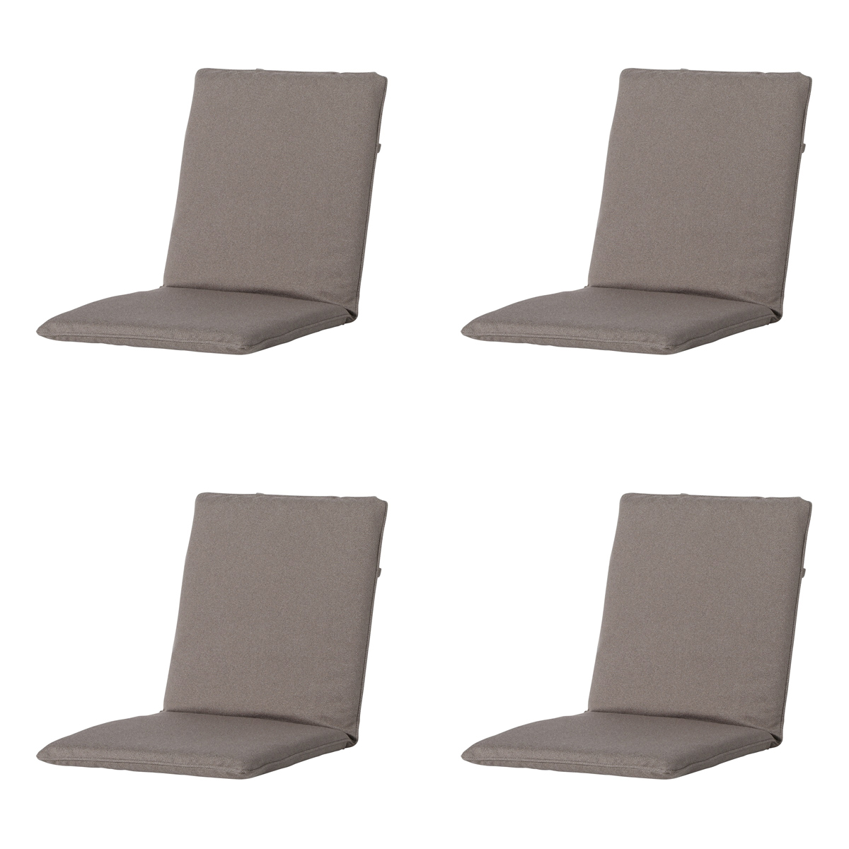 Madison Manchester taupe Stapelstoelkussen - Set van 4