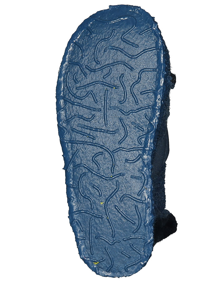 Schlupf-Hausschuhe BERG meliert in blau/navy
