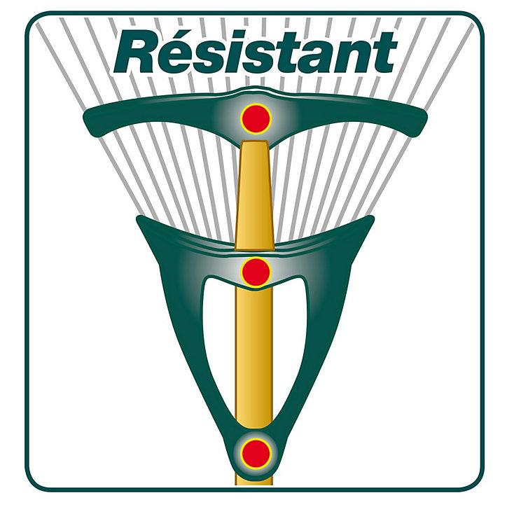 Balai à gazon Leborgne Xfil 20 dents fil rond