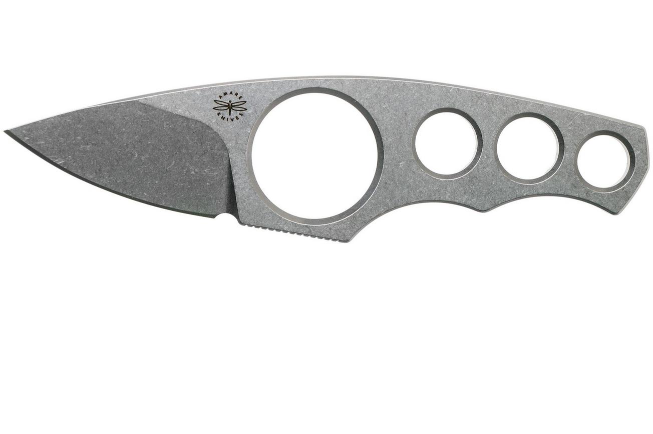 Amare Knives A-Max Stonewashed AM-SW nekmes, Uli Hennicke design