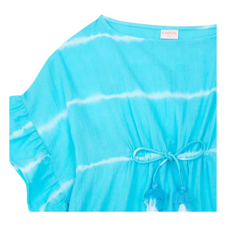 Lison Paris Kaftan avec Pompons Diabolo | Vert Menthe