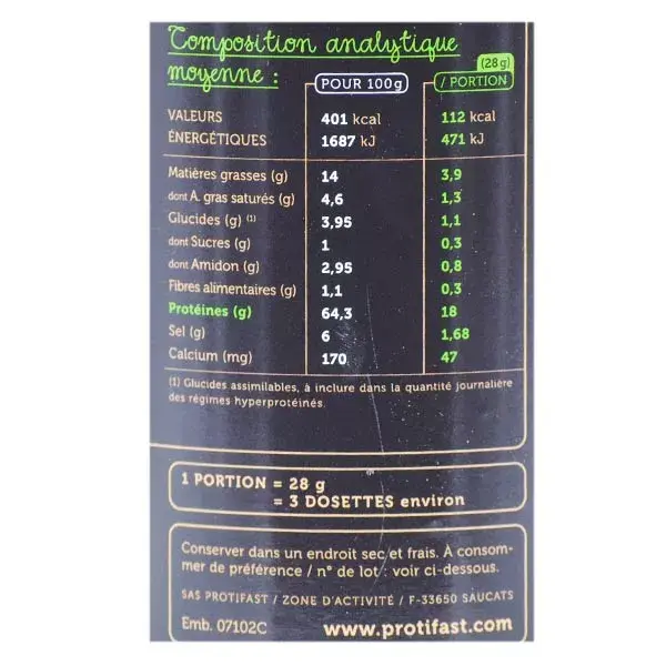 Protifast Mini Pratos Omelete de Ervas 500g Pote