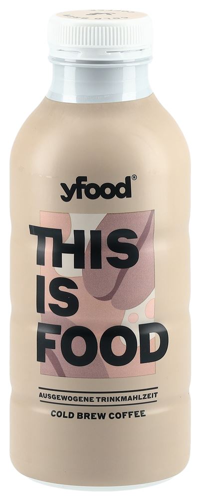YFOOD Trinkmahlzeit<br>500 ml, Flasche, flüssig, Cold Brew Coffee