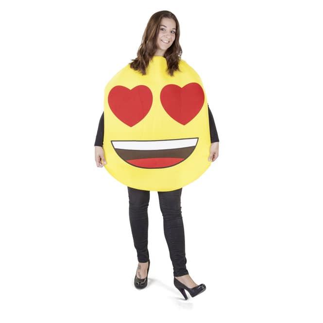 Kostüm - Emoticon - Heart eyes - für Erwachsene
