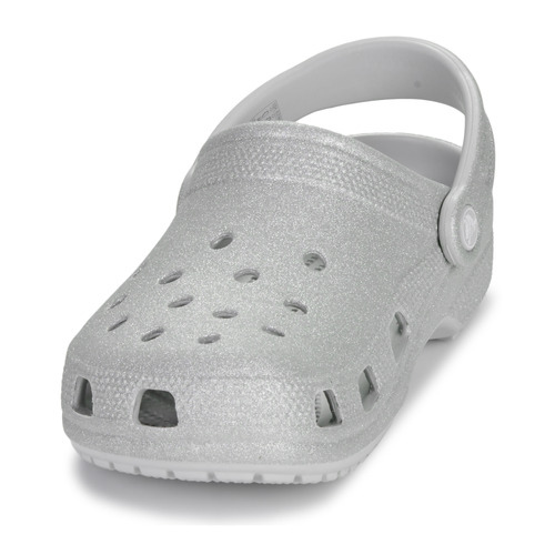 Crocs - Classic Glitter Clog - Argenté