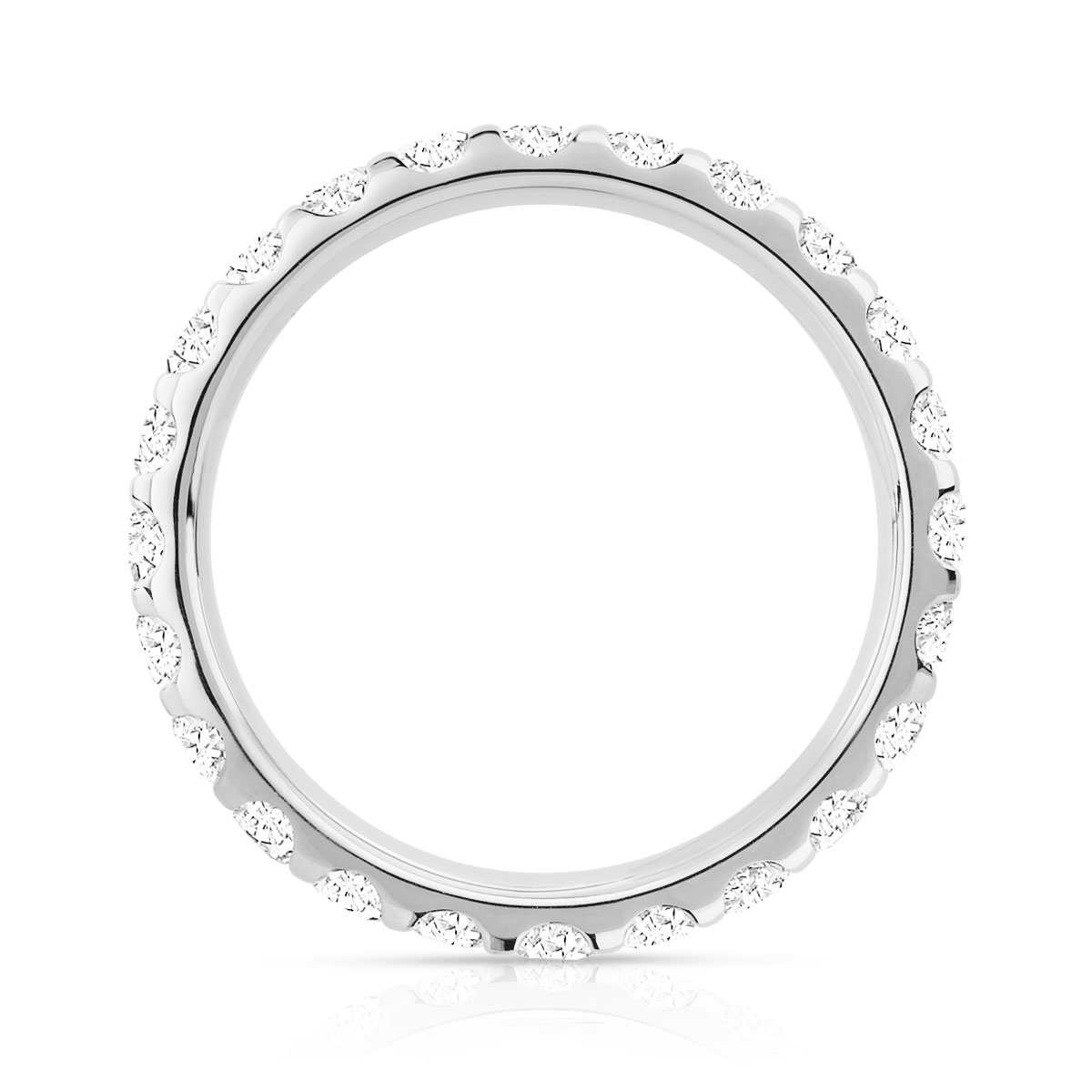 Alliance or 750 blanc diamant