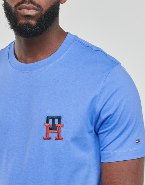 Tommy Hilfiger - ESSENTIAL MONOGRAM TEE - Bleu ciel