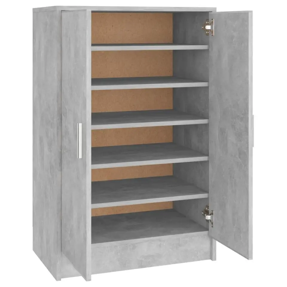 vidaXL - Schoenenkast - Grijs - Bewerkt hout - 60 x 35 x 92 cm