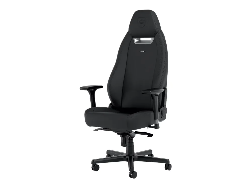Noblechairs LEGEND - Spillestol - ergonomisk - armstøtter - T-formet - vippe - højteknologisk PU, high-tech falsk læder - sort