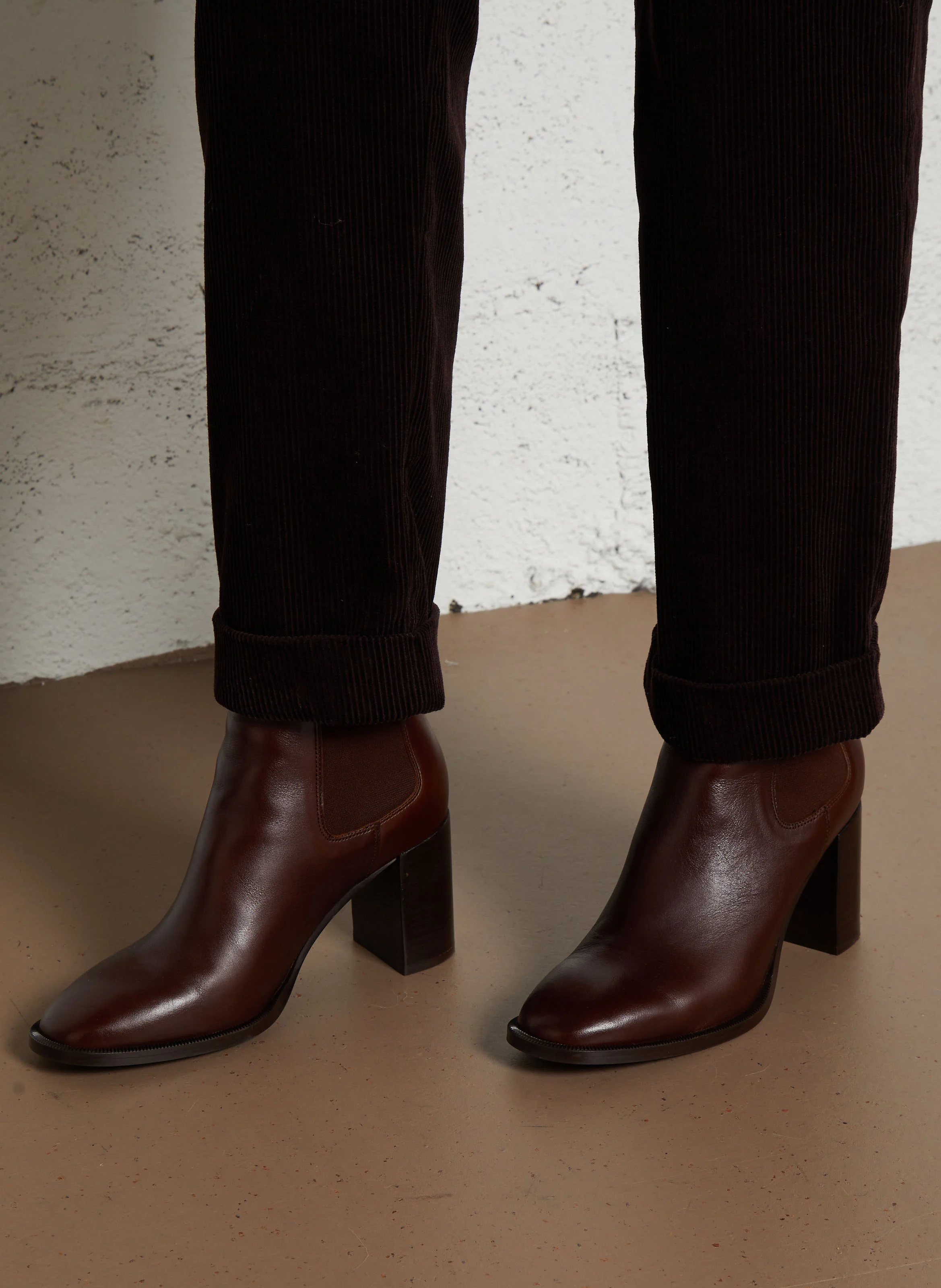 ROSIE - Bottines en cuir | Marron