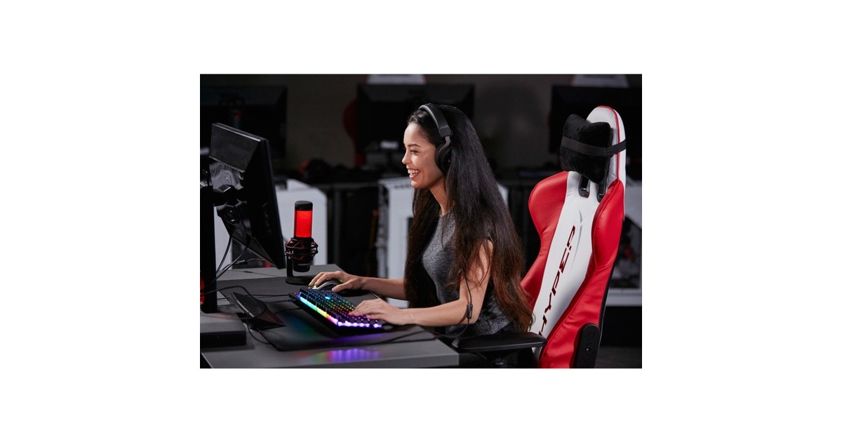 HyperXQuadCast microfoon  (Zwart/rood)