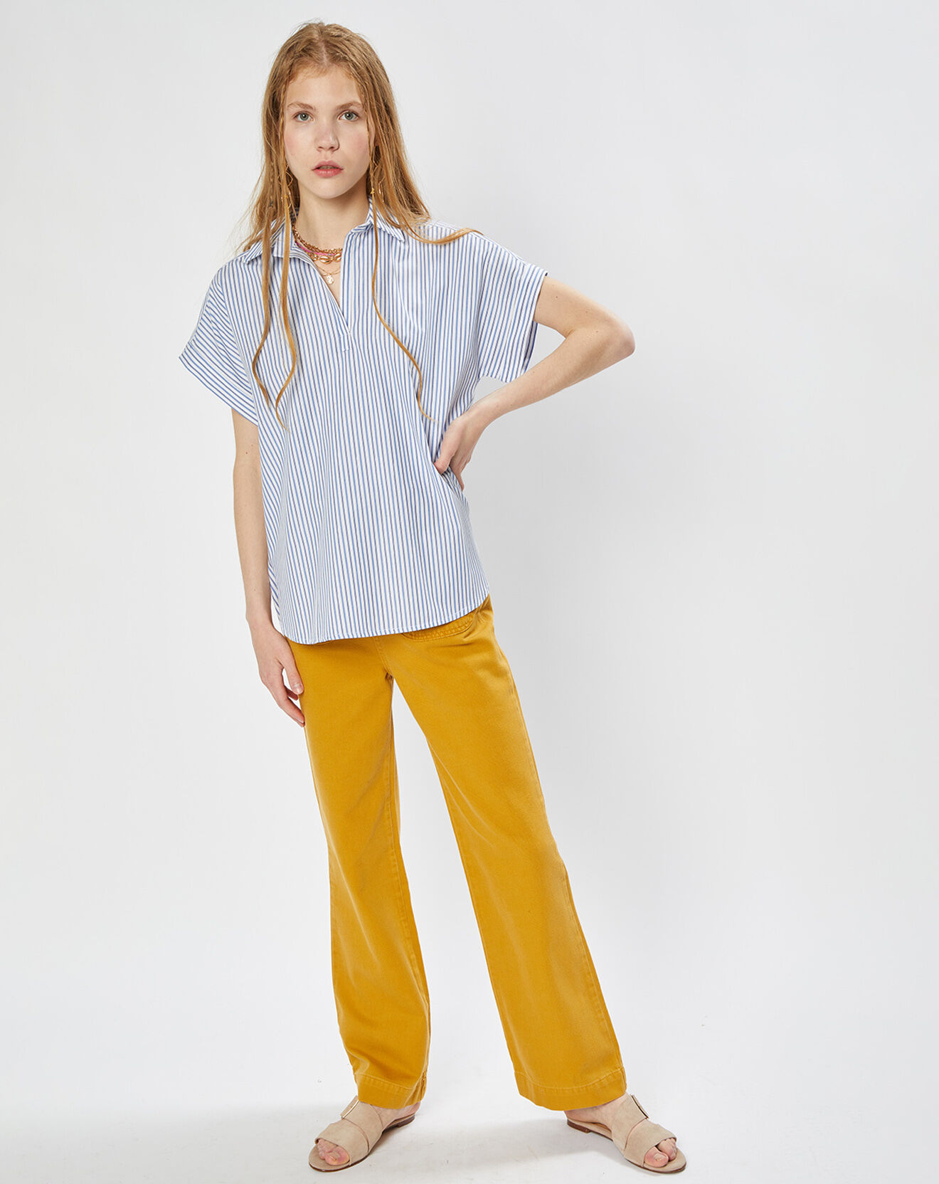 Stella Forest Top Jordan rayé bleu