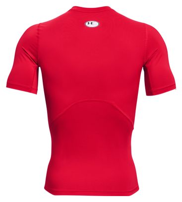 Maillot manches courtes de compression Under Armour HeatGear Rouge Homme