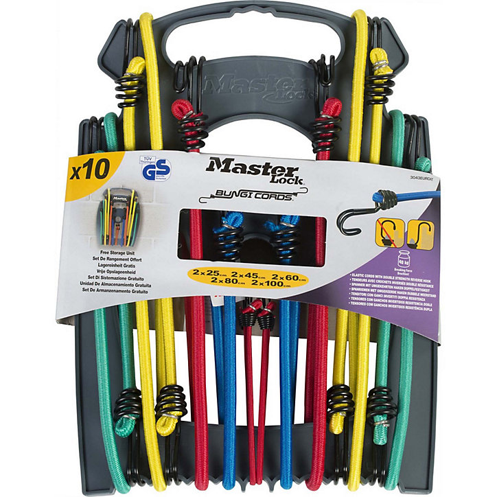 Set de rangement de 10 tendeurs Master Lock