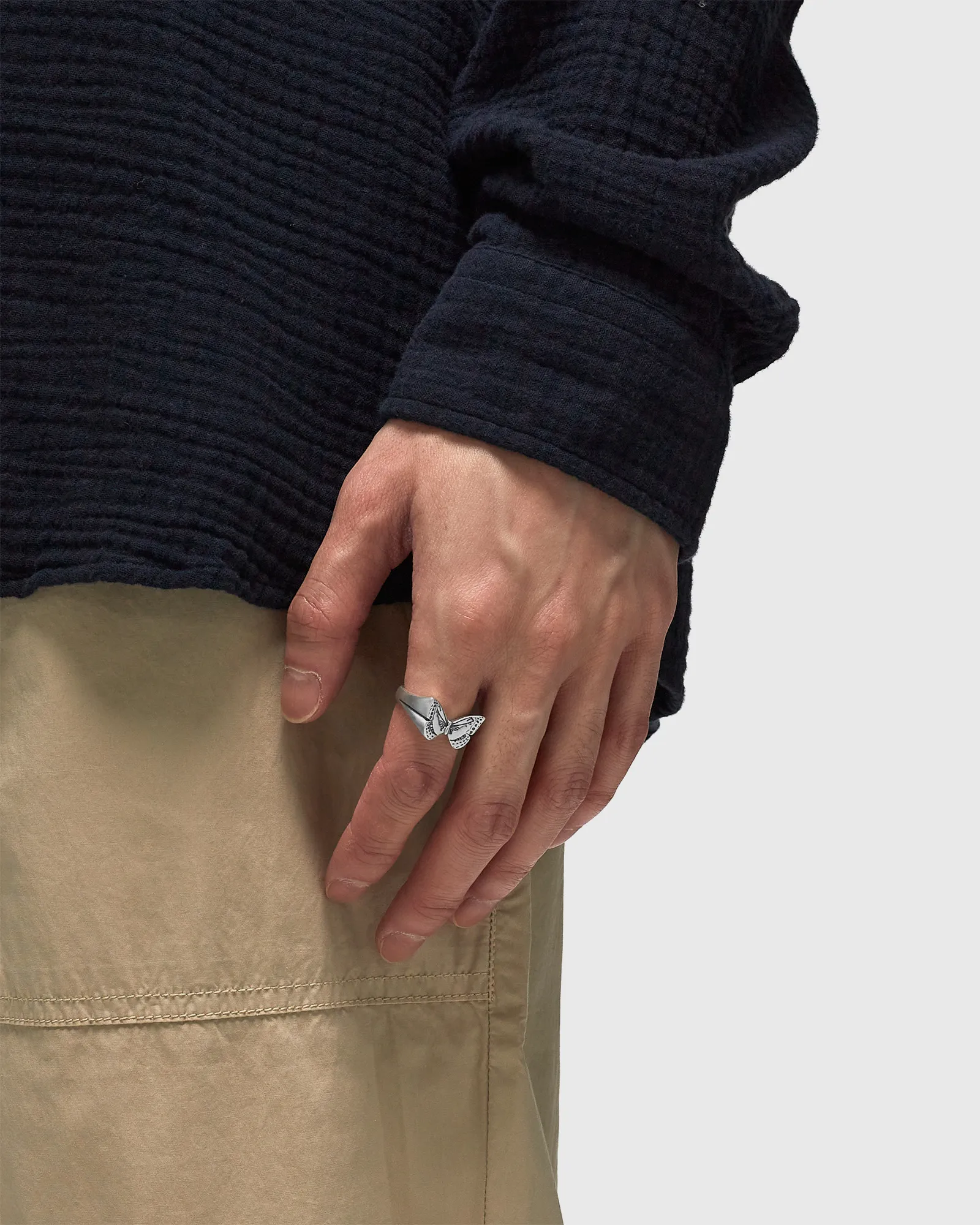 Serge DeNimes Silver Butterfly Ring
