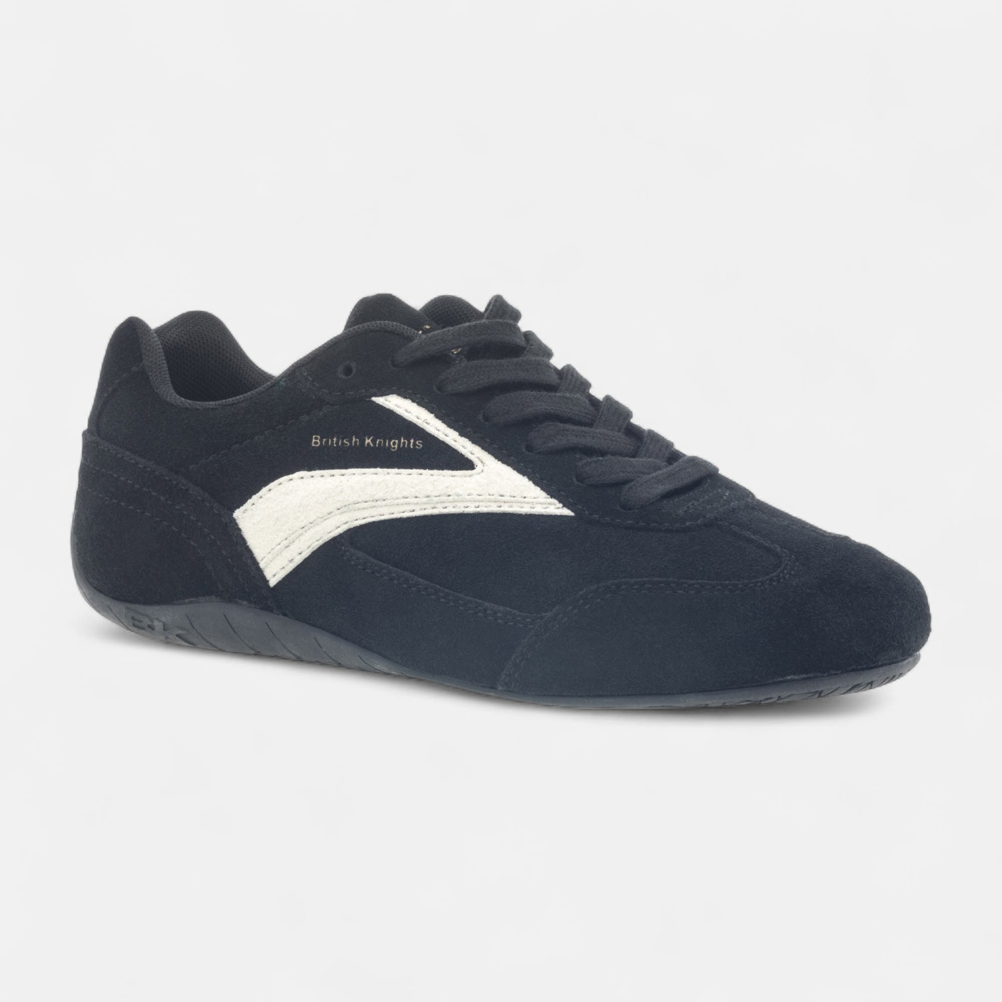 Baskets basses Femme en cuir noir