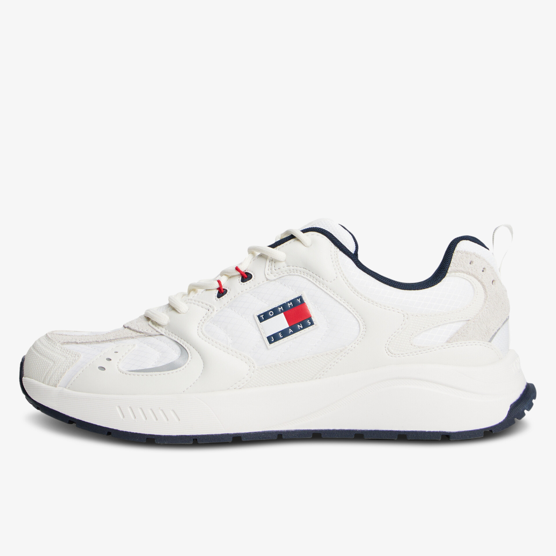 TOMMY JEANS TJM Runner Herren Sneaker Low weiß