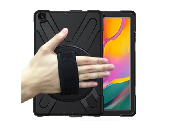 eSTUFF Defender Case - Baksidedeksel for nettbrett - svart - for Samsung Galaxy Tab A (2019) (10.1 tommer)