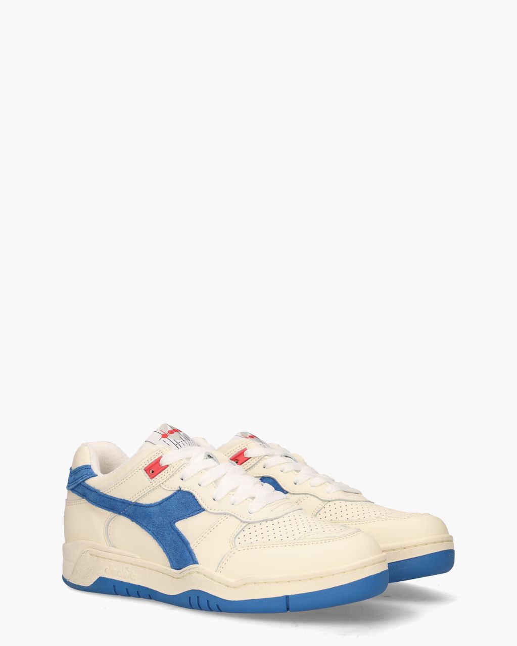 Diadora Heritage B.560 Used Legacy Italia Off-White/Blauw Damessneakers