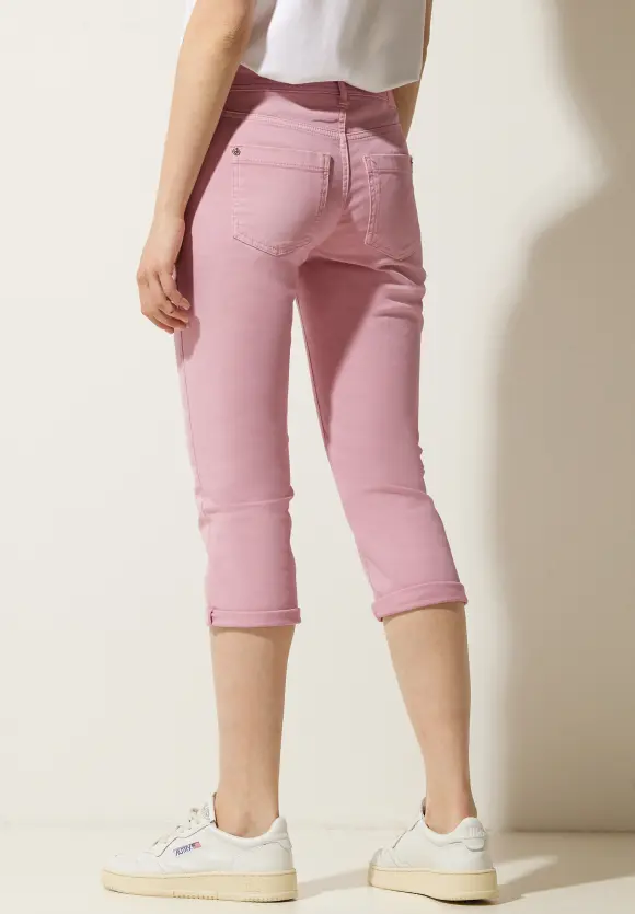 Casual Fit 3/4 Jeans - light berry soft washed