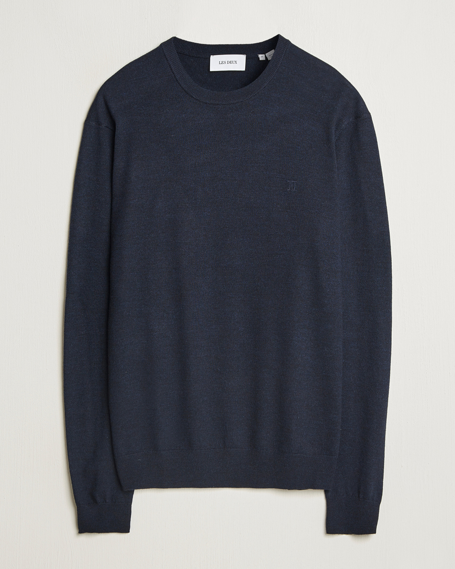Les Deux Greyson Merino Knit Dark Navy