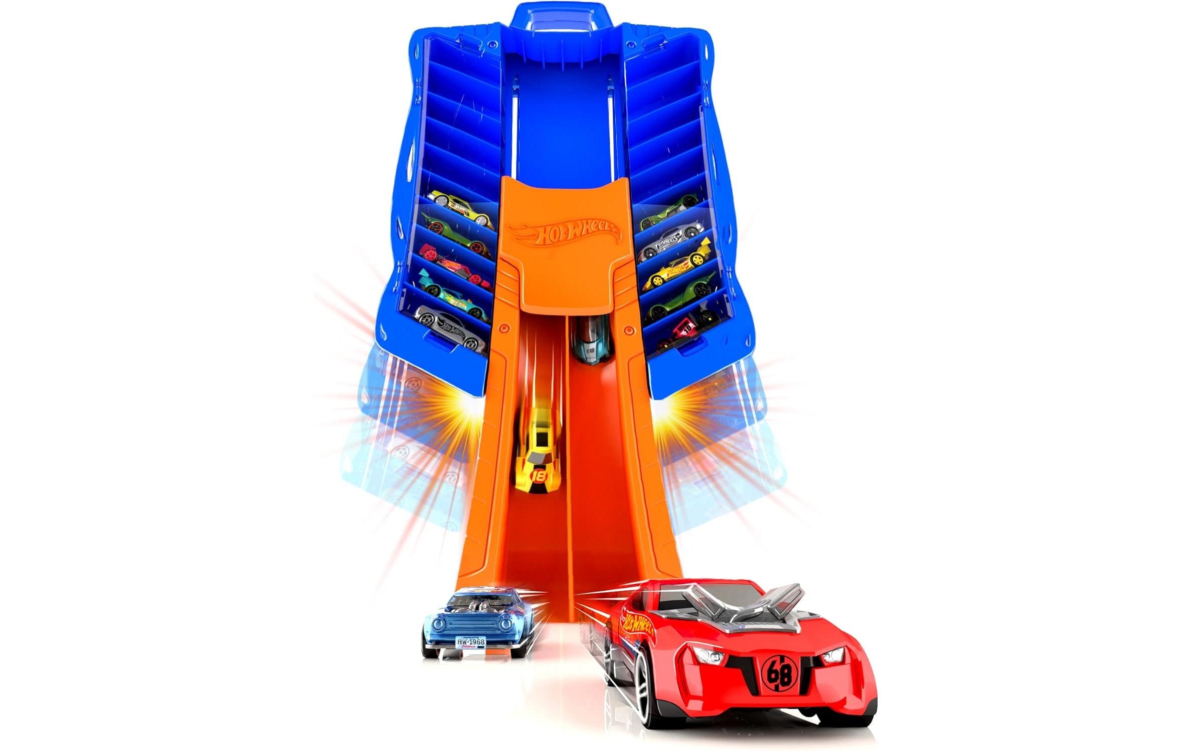 Action Cars 2-in-1 Multi Drag Race Car CaseAuto Tragekoffer